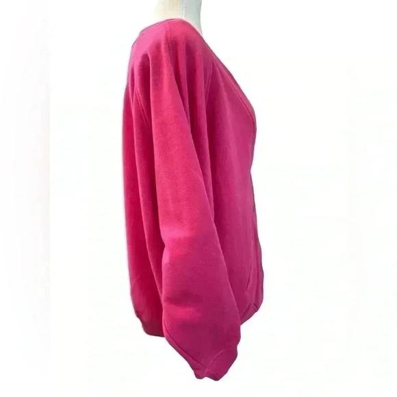 Lord & Taylor Young Americans | Fleece  Boyfriend Cardigan (M) - Picture 3 of 7